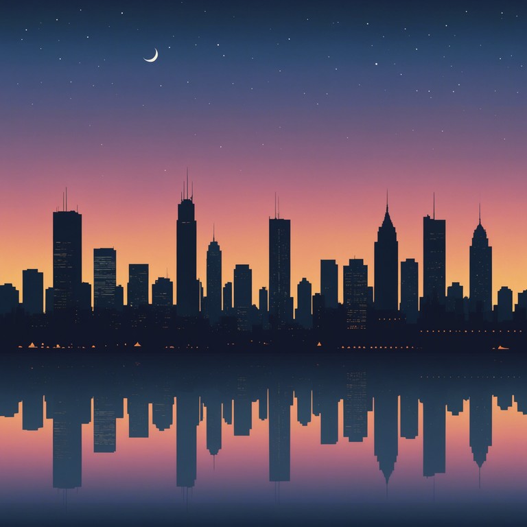 Imagine sinking into a deep, musical relaxation as the chaotic energy of a cyberpunk city transforms into a tranquil, melodic embrace. City lights serenity encapsulates this transformation, providing a serene auditory journey through a digitized dreamscape.