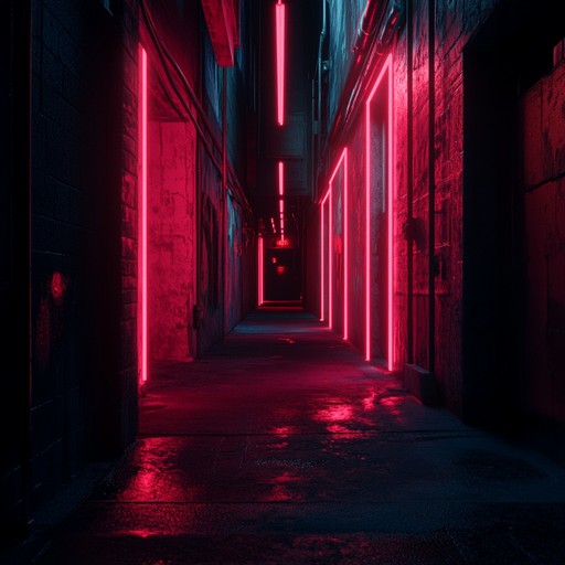 A thrilling instrumental phonk track characterized by heavy 808 bass, eerie melodies, and relentless rhythms, portraying the dark, edgy vibe of urban jungles and suspenseful city chases full of tension and excitement