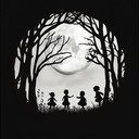 an instrumental depicting kids exploring a spooky castle at night.