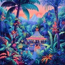 colorful, vibrant mambo with psychedelic layers and tropical vibes.