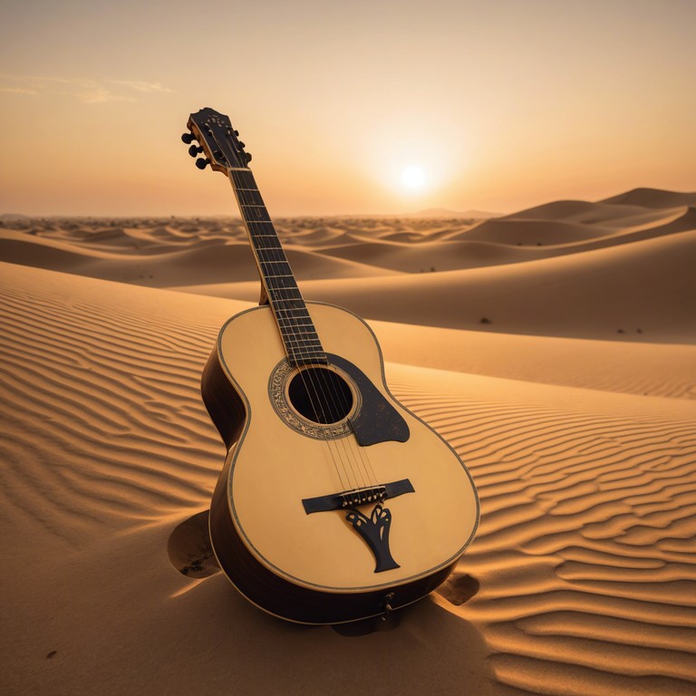 Imagine a deeply moving composition that echoes the rich cultural tapestry and spiritual depth of a cool, starlit saharan night, guided by the timeless sounds of an oud.