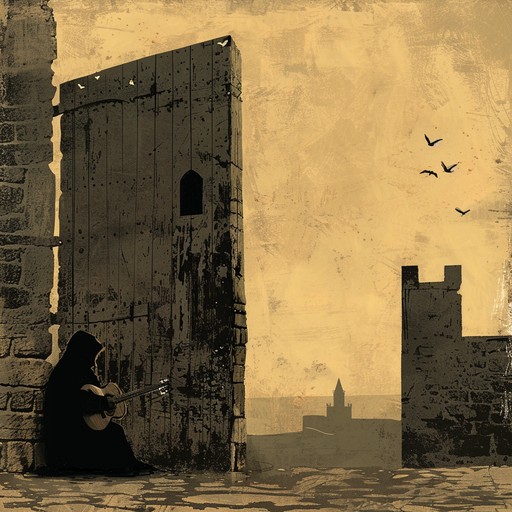Experience the melancholia of a solitary minstrel's life, echoing through a melancholic lute composition. Each strum narrates tales of heartache and separation, filling the medieval air with sorrowful beauty.