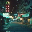 an instrumental electropop song reflecting calm in urban night