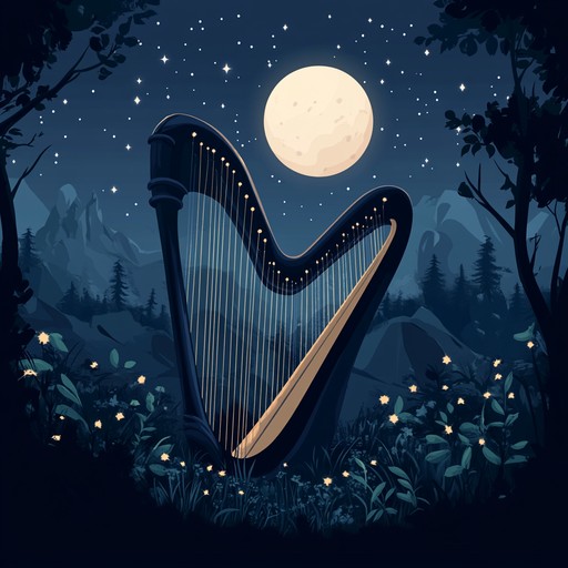 A mesmerizing instrumental piece that combines romantic melodies with a touch of magic, creating a deeply captivating and enchanting atmosphere. The soothing sounds of the harp intertwined with shimmering synths and gentle strings conjure images of moonlit nights and magical encounters. Perfect for setting a dreamy, romantic mood.