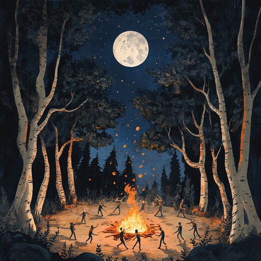 Immerse in an untamed musical journey as wild, pulsating rhythms intertwine with frenetic, unpredictable melodies. Echoes of ancient rituals pulse and swell, conjuring images of forest spirits dancing around flickering fires. This track combines rustic folk roots with chaotic, modern energy, transporting listeners to a mystical woodland revelry.