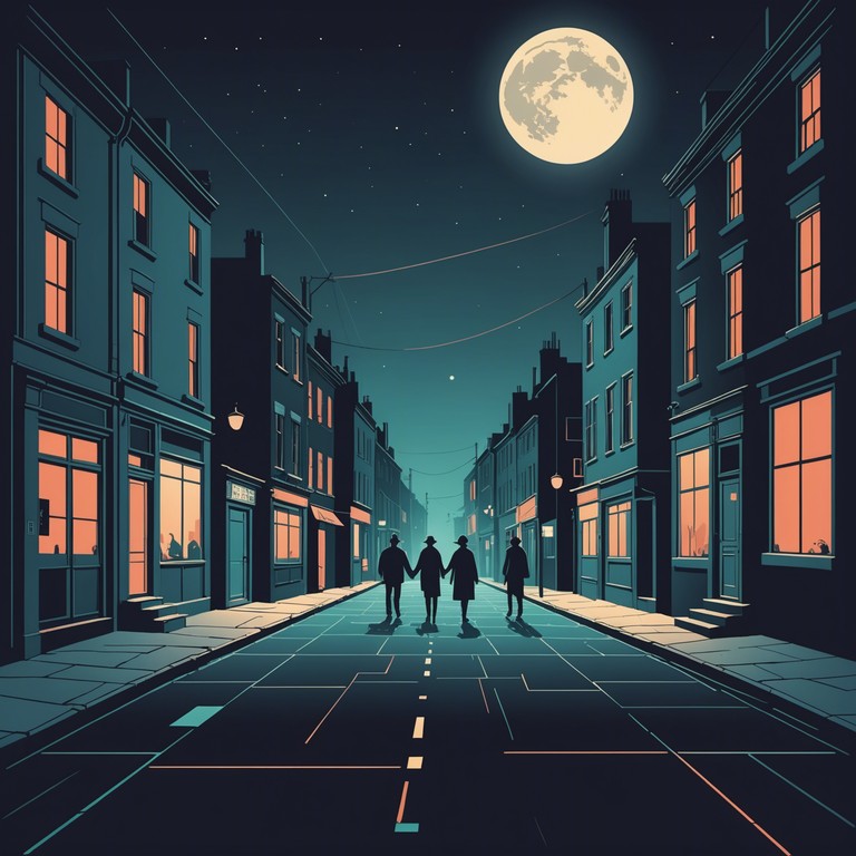 A slow burning composition where shadows play under the glow of a distant moon, with powerful latin jazz influences marked by intriguing piano solos that punch through the night, creating a soundtrack for secretive nocturnal rendezvous. The sound is dense yet punctuated by bursts of sudden energy, inspiring images of shadowy figures dancing on old cobblestone streets. It’s both a reverberation from the past and a herald of secretive modern tales.