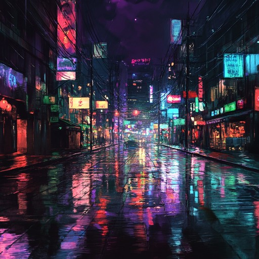 An instrumental drum and bass track that captures the feeling of wandering alone through desolate urban landscapes at night, with heavy basslines, atmospheric synths, and pulsating rhythms that echo isolation and introspection.