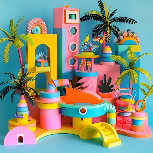 An electrifying journey through toy driven soundscapes with dynamic rhythms and synth layers, merging the playful nature of toys with intense electronic beats.