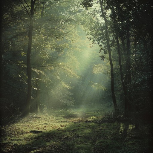 Enter a mystical woodland where nature's sounds blend seamlessly with ethereal melodies. Gentle bird songs, rustling leaves, and the soft murmur of a hidden stream create a serene and magical soundscape. This piece transports listeners to a tranquil and otherworldly forest filled with enchantment and wonder.