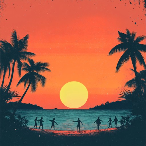 This instrumental track blends tropical dance rhythms with uplifting melodies, evoking the feeling of dancing carefree at sunset on a warm beach, filled with joy and serendipity.