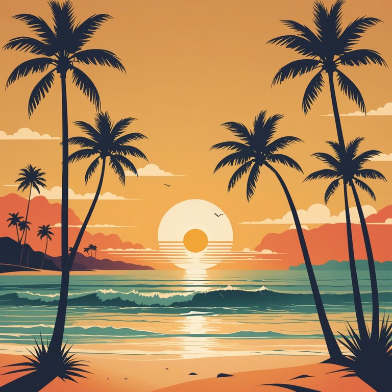 This track blends soulful melodies with rich, tropical beats evoking a serene escape to a sun kissed beach. The music features gentle guitar plucks intertwined with smooth, flowing rhythms, creating an ambience of relaxation and joy. With each note, the listener is transported to a tranquil, coastal paradise, where the waves gently lap at the shore and palm trees sway in the gentle breeze.