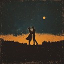 an intimate salsa instrumental capturing passionate dance under moonlight