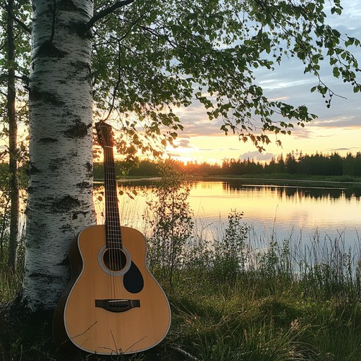 A soothing instrumental suomipop piece that evokes the tranquility of finland's silent lakes and forests, stirring deep feelings of nostalgia and peaceful reflection.