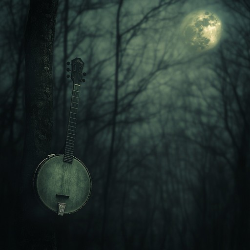 An eerie bluegrass waltz that takes you to spectral ridges, where ghostly apparitions dance under a pale moon. Banjo and faint whispers weave a haunting tapestry, filling the night air with chilling emotional depth. The track's soft dynamics create an otherworldly atmosphere perfect for storytelling.