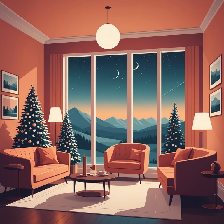 This track encapsulates the spirit of winter celebrations through sultry trumpet melodies wrapped in a cozy torch lounge atmosphere, invoking warmth and festive cheer amidst the coldest season. The arrangement creates an intimate setting that blends traditional festive elements with a smooth lounge feel, perfect for evening celebrations by the fire.