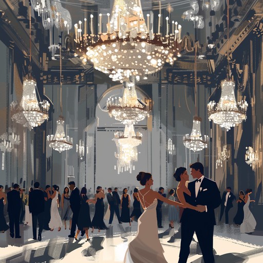 A vibrant waltz filled with energy and grace, capturing the essence of an elegant ballroom dance night in vienna. The melody flows through an uplifting waltz rhythm, inviting listeners to imagine twirling couples in a grand ballroom illuminated by chandeliers