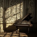 a solitary baroque harpsichord composition portraying profound emotional isolation.