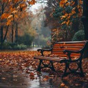 soft piano notes echoing in lonely, rain filled night