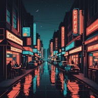 smooth vibes under neon lights