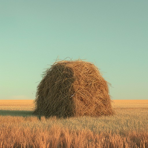 A lively and energetic barn dance tune featuring a playful fiddle melody, backed by a steady rhythm of acoustic guitar, banjo, and upright bass. The music evokes images of a bustling hoedown in the middle of a golden hayfield on a warm summer evening.