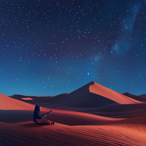 Explore the haunting soundscapes of the middle east as the oud's melodies dance with shadows in the sand, creating a hauntingly beautiful auditory journey meant to evoke deep spiritual contemplation.