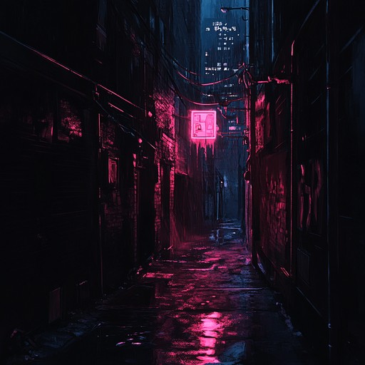 This haunting track presents pulsating synth melodies and dark ambient textures, creating a perfect sinister and tense atmosphere for an anime setting.