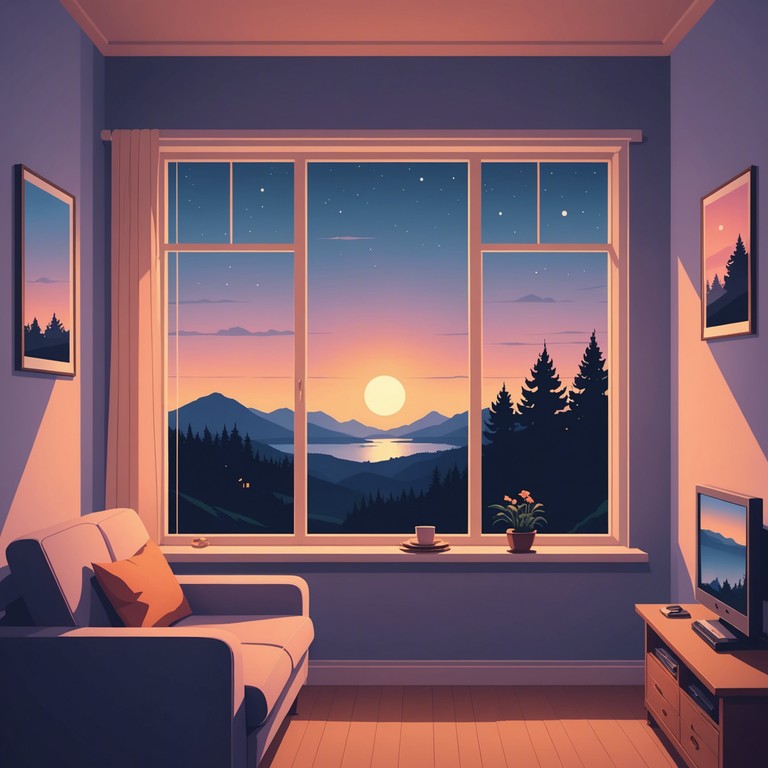 This track is like a gentle breeze that carries with it the soft whispers of the evening, perfect for unwinding after a long day. It features subtle changes in melody and rhythm that mimic the peacefulness of a slow twilight transition.