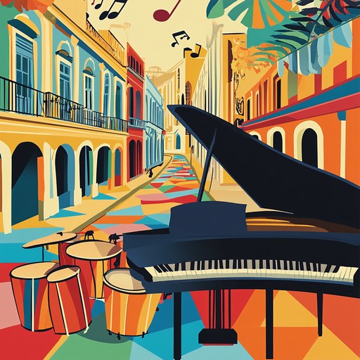 An evocative instrumental piece that weaves intricate jazz harmonies with dynamic afro cuban percussion, creating a sophisticated and immersive musical experience reflecting the vibrant energy of havana's nightlife.