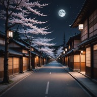 calm, nostalgic tune, reflects kyoto's ambiance