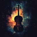 a contemplative instrumental exploring space with haunting violin melodies