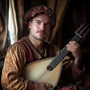 intriguing medieval groove with engaging and funky lute plays