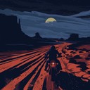 pulsating blues rock fuels nocturnal high speed desert pursuit