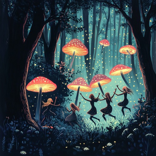 An energetic instrumental dubstep track featuring quirky synthesizer riffs and wobbling basslines, creating a whimsical atmosphere as if mischievous pixies are dancing in an enchanted forest. The playful melodies intertwine with dynamic beats, offering an otherworldly experience that blends electronic soundscapes with fantasy elements.