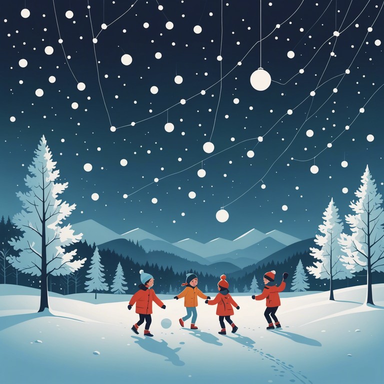 Imagine a snowy scene where children play merrily, building snowmen and singing along to a charming melody that echoes through the crisp winter air.