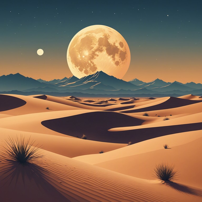 This track paints a vivid, audio portrait of the serene yet enigmatic landscape of the middle east, incorporating traditional instrumentation to evoke the region's cultural heritage. The music is carefully crafted to transport the listener to a moonlit desert, guided by the sounds of history and mystery.