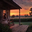 soothing guitar tunes reflecting a peaceful summer evening