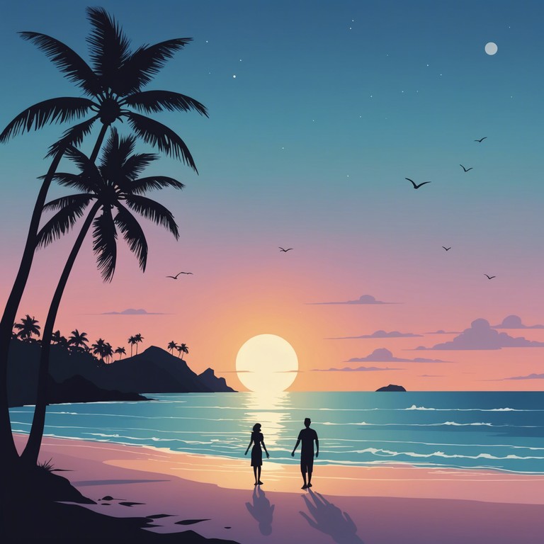 Imagine the warmth of a caribbean twilight caressing your senses as soft afro cuban beats play in the background. The track embodies the essence of a perfect tropical evening, where the rhythms of conga drums resonate with a tranquil yet cheerful atmosphere, making it ideal for relaxation or gentle social gatherings