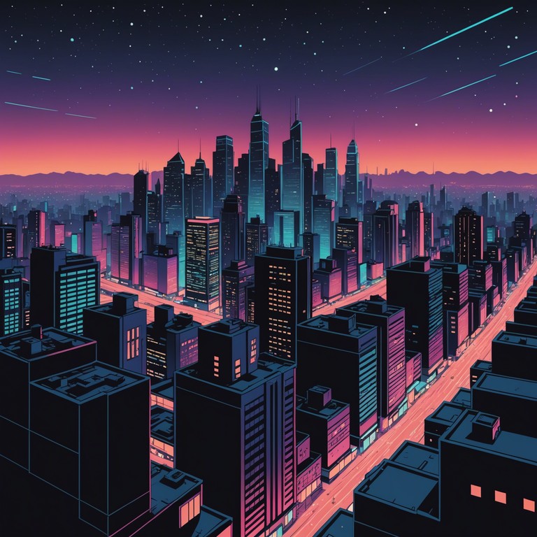 Experience the emotional depth and nuanced soundscapes that convey the dual nature of life in a radiant yet melancholic cyberpunk city. Delicate synth layers create a reflective, profound musical experience that mirrors the complexity of such a world.