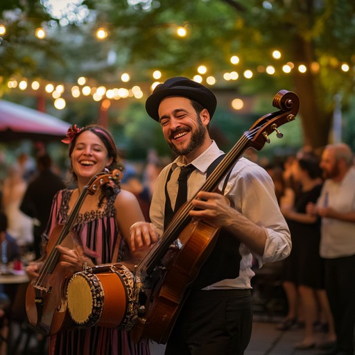 This energetic klezmer track features the vibrant clarinet leading a dance of joyous celebrations. The melody takes listeners through an elaborate journey filled with dynamic violin, accordion swells, and rhythmic percussion that evoke scenes of traditional jewish festivities. Perfect for uplifting and capturing the exuberant essence of celebration.