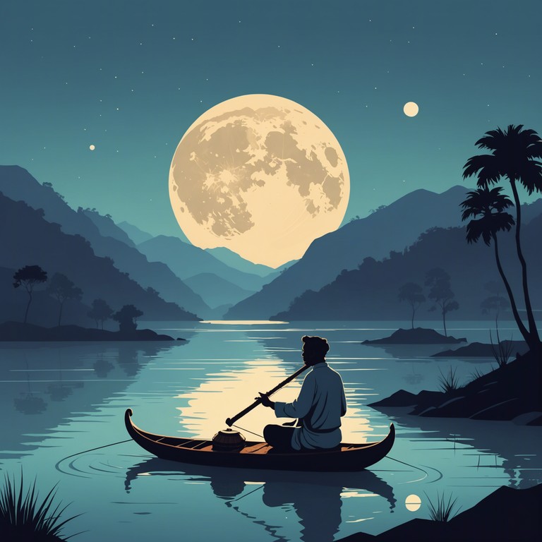 This composition invokes the serene and profound atmosphere of a moonlit night by the ganges, with a gentle melody played on the sitar. The piece is contemplative and soul touching, reflecting the spiritual essence of hindustani classical music, cultivated through centuries of tradition and innovation. The intricate raga flows like the river itself, carrying listeners on a journey of introspection and peace.