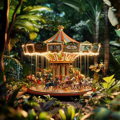 A playful piece that invites you to a whimsical island paradise with enchanting melodies and rhythmic elements. Feel the tropical magic and vibrant scenery brought to life by marimba patterns and danceable rhythms.