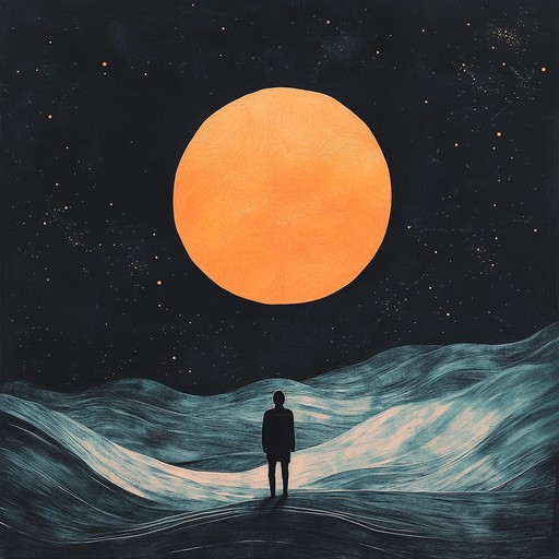 A dreamy trap instrumental blending celestial synth textures with hypnotic beats, immersing the listener in a voyage through lunar soundscapes beneath the starlit heavens.