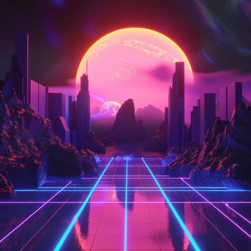 An exhilarating blend of synthesizers and electronic beats, evoking the energetic and playful spirit of a futuristic, neon lit arcade. This track brings a nostalgic yet fresh vibe to any cyberpunk setting.