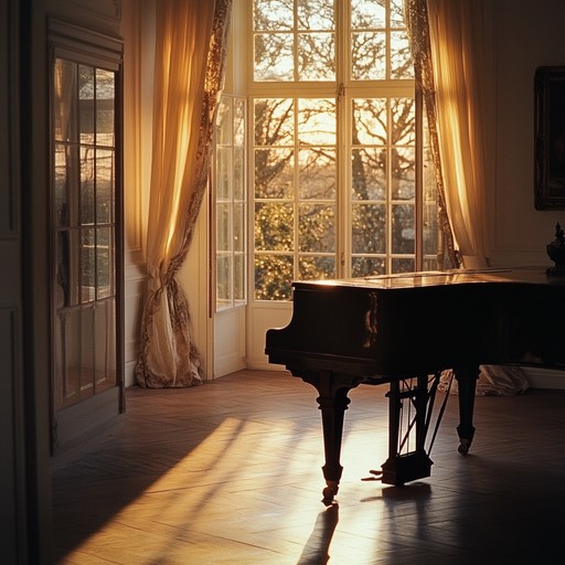 A delicate piano melody that gently carries you through the twilight, reminiscent of cherished moments and wistful reflections. The piece subtly builds and retreats, creating an intimate and tender atmosphere, perfect for scenes needing a touch of emotional depth.