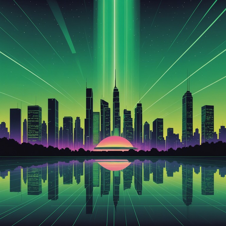 As you delve deeper into the heart of the cybernetic metropolis, the track's relentless pace and haunting synth lines craft a story of survival and techno anarchy. Imagine towering skyscrapers shrouded in neon as the backdrop of a high speed chase through bustling cyber lanes.