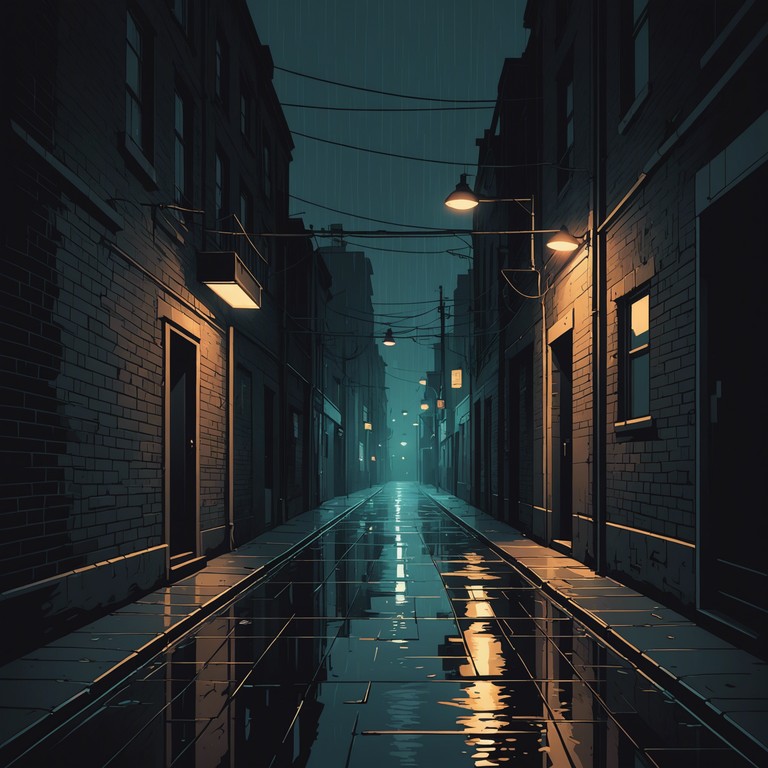 This track encapsulates the feeling of walking through deserted city streets at night, with pulsating rhythms and eerie melodies that build a sense of suspense and unsettling calm. The singular use of an electric piano lays down a foundation that is complemented by synthetic bass lines and ghostly background harmonics, creating a tense but engaging experience.