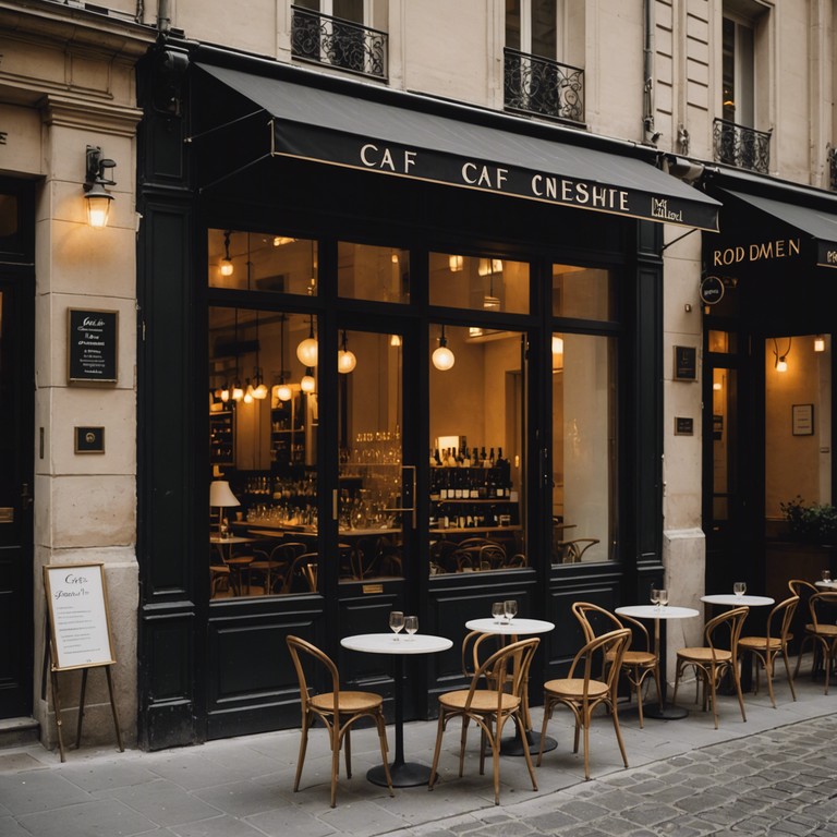 Imagine a smoky dimly lit cabaret bar in 1940s paris, soulful tones float through as patrons softly sway under twinkling lights. A lonely saxophone serenades stories of love and longing with its captivating melody, enchanting the crowd into a night filled with emotional depth and sultry vibes.