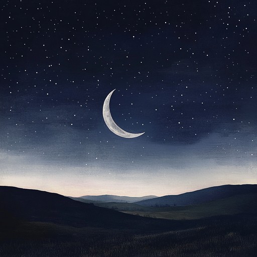 A gentle instrumental piece blending the softness of a music box with calming ambient tones, evoking the serene stillness of a moonlit night and guiding listeners into peaceful dreams.