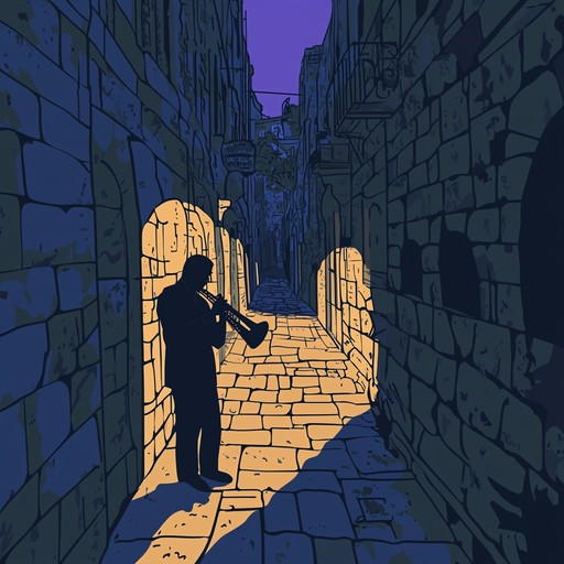 An exhilarating composition that captures the excitement and mystery of a nocturnal chase through the winding streets of ancient jerusalem, blending traditional jewish melodies with modern rhythms to create an unforgettable musical journey