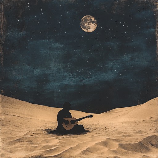 This piece encapsulates the soulful quietude of a moonlit desert in the arabian landscape. The music flows like sand dunes shaped by gentle winds, inviting the listener into a serene, timeless space where only the most heartfelt melodies dare to tread.